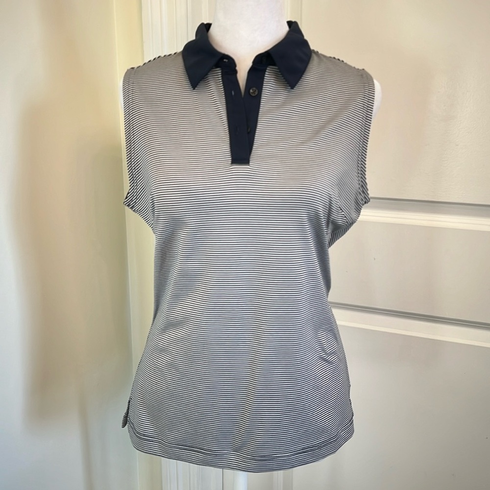 Adidas ClimaCool Polo Striped Tank Women’s M